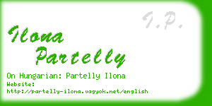 ilona partelly business card